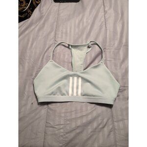 Adidas Mint Green Racerback Sports Bra Women's Size M